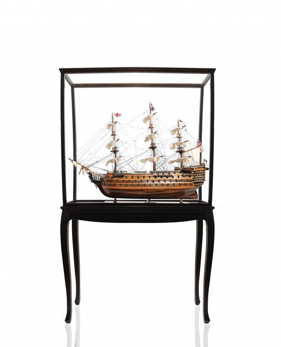 HMS Victory Large Floor Display Boat Hand Painted Decorative Boat - Brown
