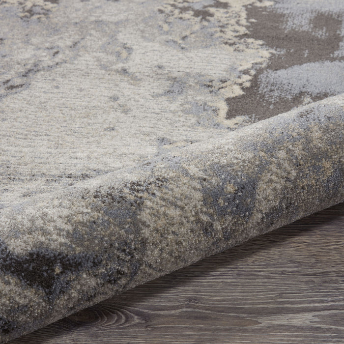 9' X 13' Abstract Area Rug - Gray