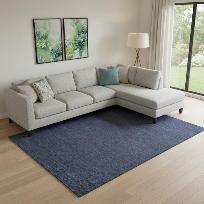 8' X 10' Hand Woven Area Rug (721563) - Blue