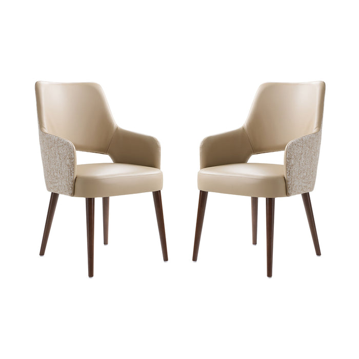 Manhattan Liora - Wood Upholstered Armchair