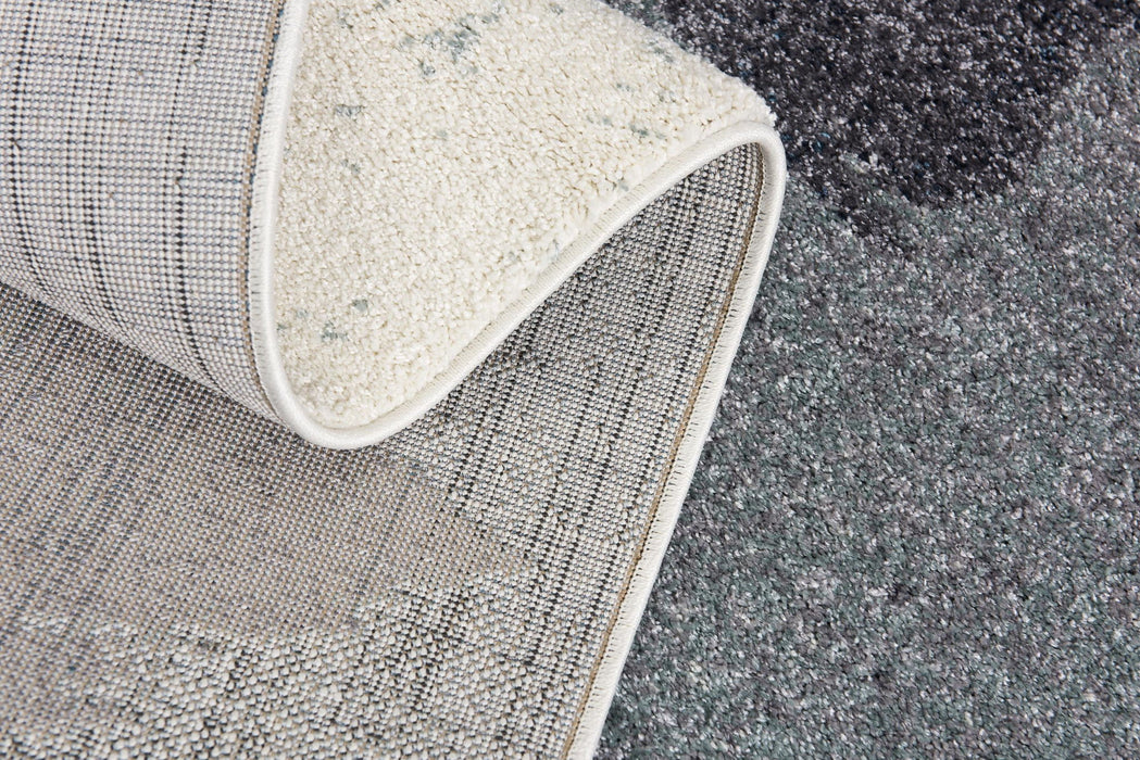 11' Abstract Runner Rug (610261) - Blue / White