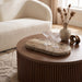 Marble tray by Meridian Furniture featuring a sleek, polished genuine marble surface with raised edges for serving or display.
