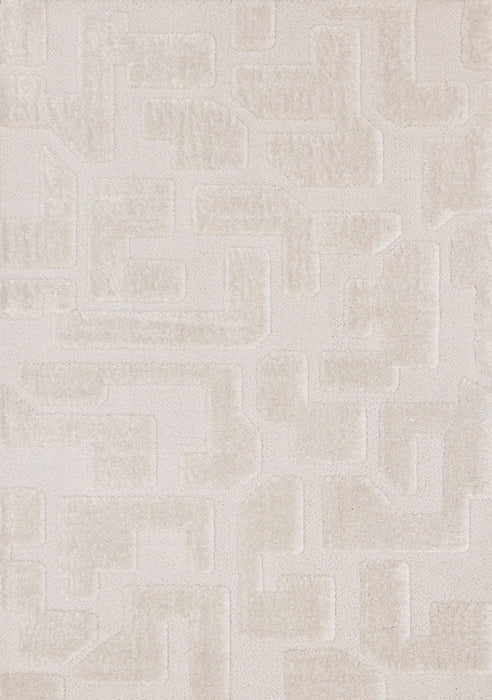 5' X 8' Geometric Area Rug (661267) - Cream / Ivory