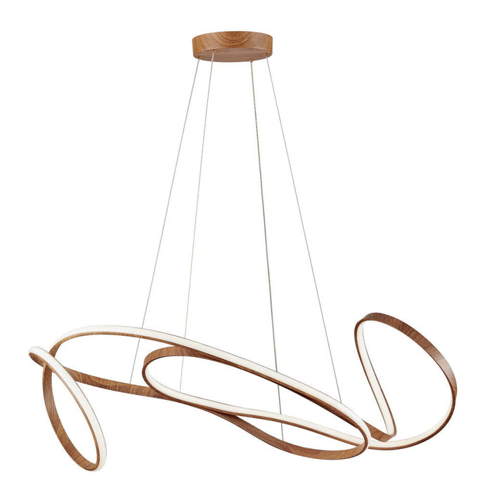 Metal LED Dimmable Smart Enabled Chandelier - Brown