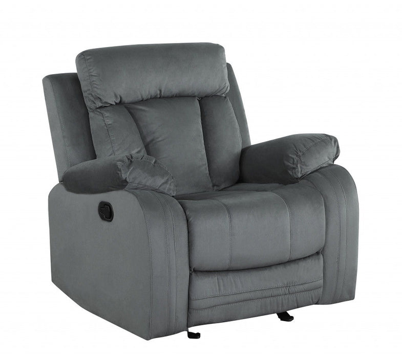 Modern Gray Fabric Chair - Gray