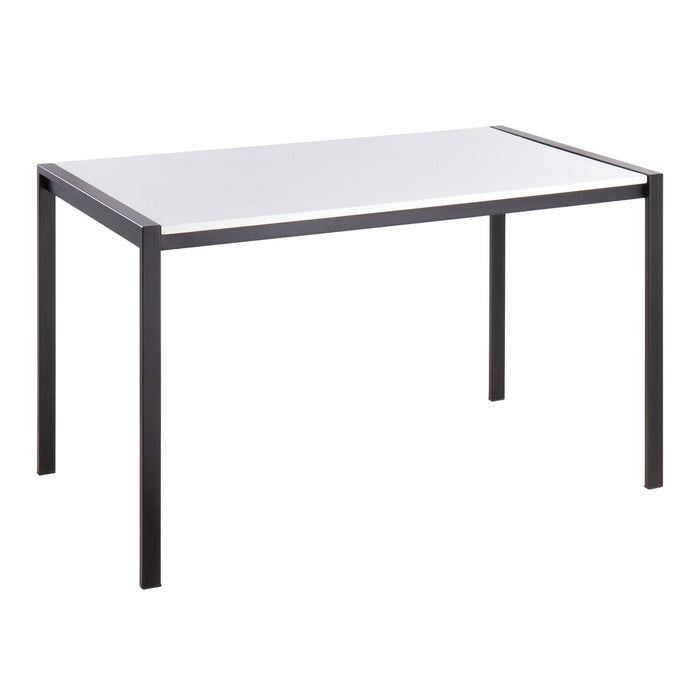 Fuji - Contemporary Dining Table - Black Metal
