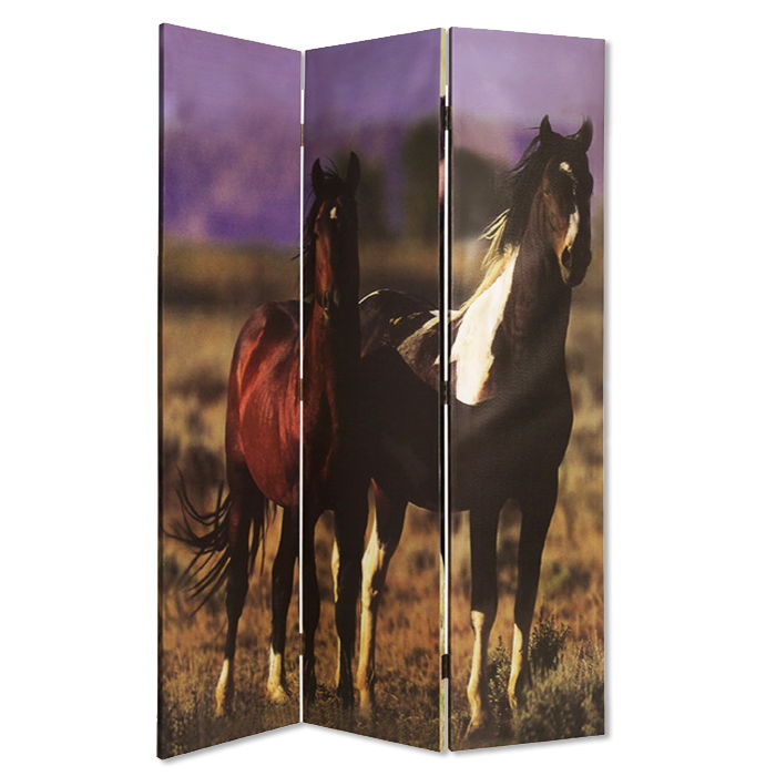 Canvas Screen With Nurturing Mare - Multi Color