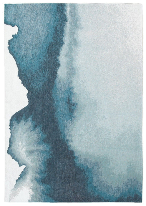 5' X 7' Abstract Washable Area Rug (551811) - Blue / Gray