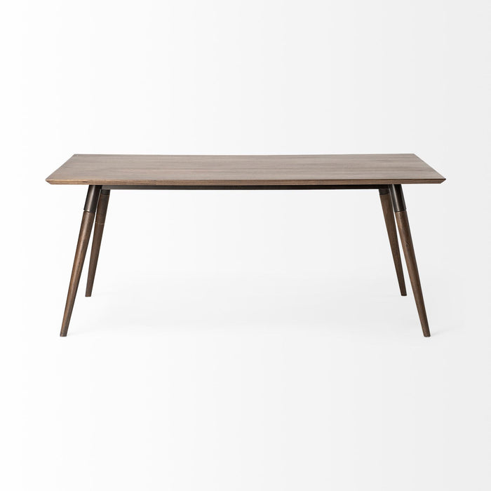 72" Solid Wood Dining Room Table - Brown
