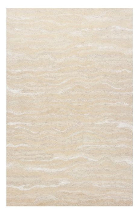 8' x 10' Wool Abstract Hand Tufted Area Rug - Beige And Ivory