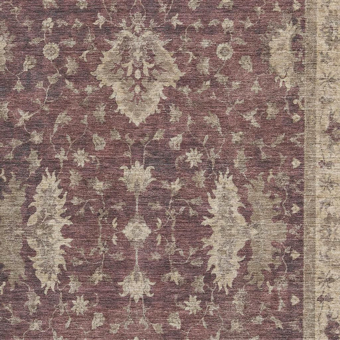 10' X 14' Oriental Washable Area Rug With UV Protection (699710) - Burgundy / Beige