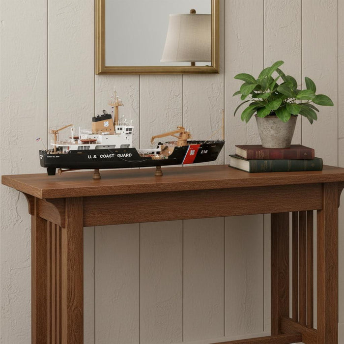 Hand Painted Model Boat (624562) - Black / White