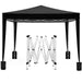 Giga 10x10 ft folding canopy with four removable sidewalls, portable outdoor event shelter, UPF 50+ gazebo for parties and camping