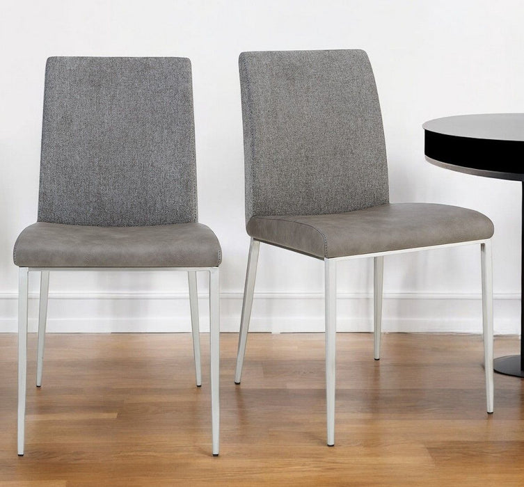 Stainless Steel Chairs (Set of 2) - Light Gray