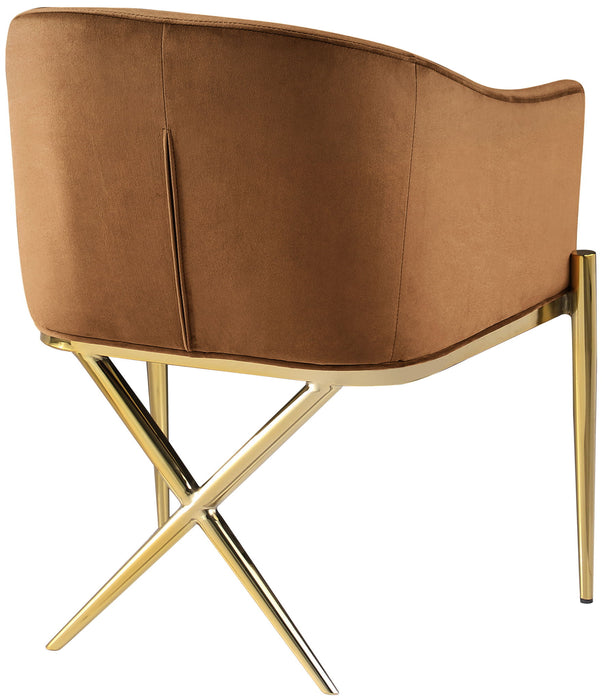 Xavier - Dining Chair with Gold Legs