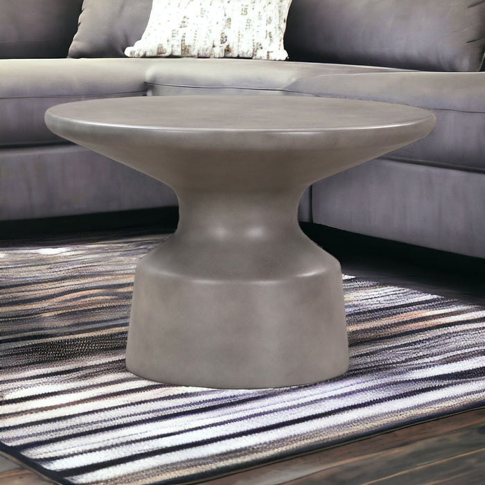 Concrete Round Coffee Table - Gray
