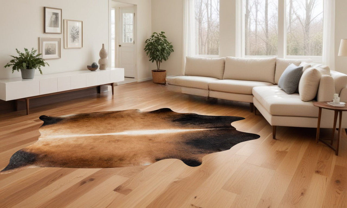 72" x 84" Cowhide Rug - Tan
