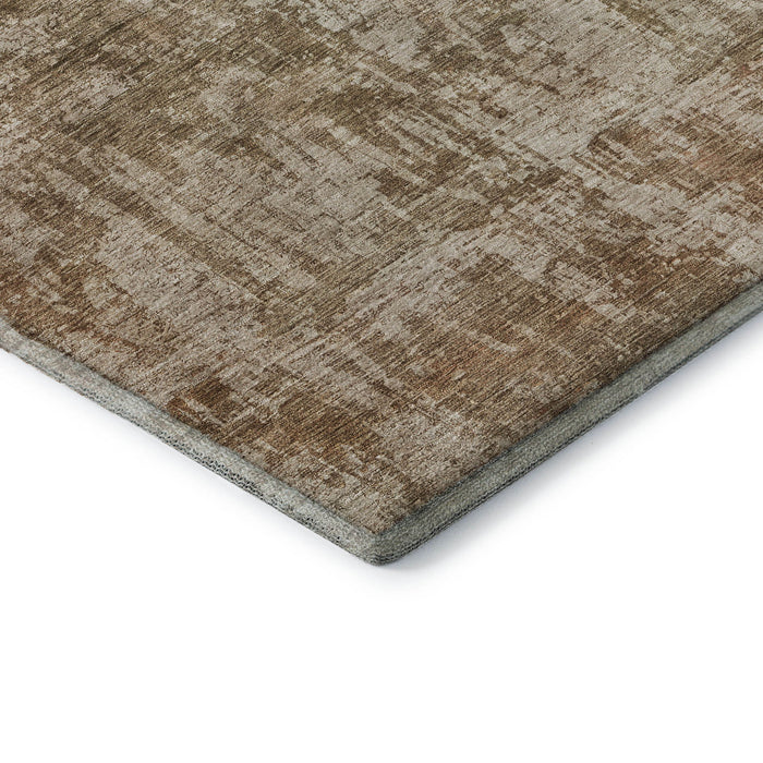 10' X 14' Abstract Washable Area Rug With UV Protection (695276) - Beige / Taupe