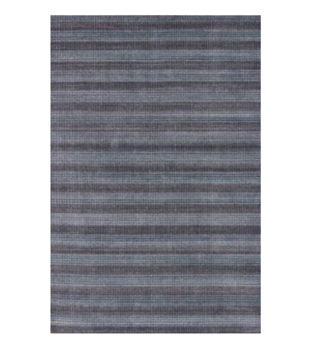 9' x 12' Hand Loomed Area Rug - Blue And Black