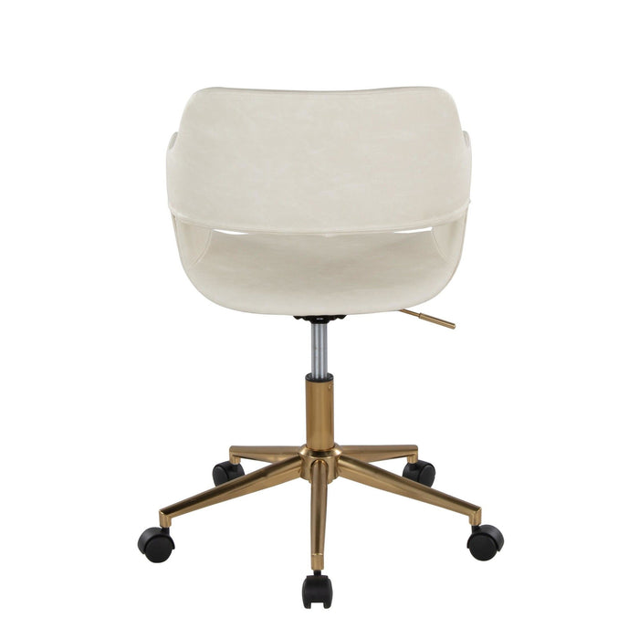 Margarite - Task Chair - Gold Metal