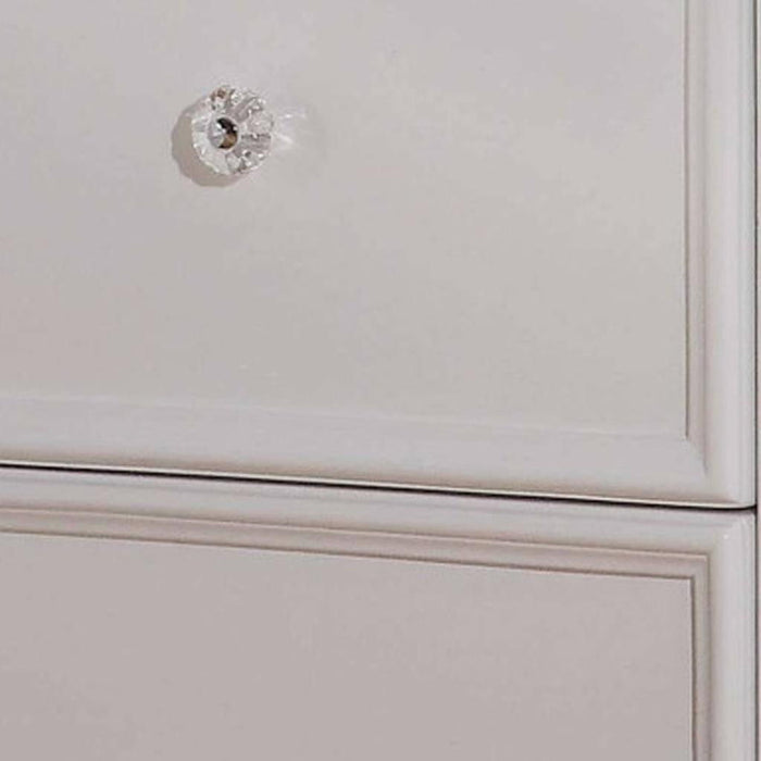 27" Two Drawers Nightstand - White