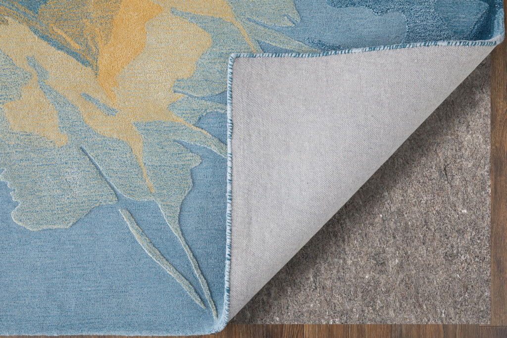 5' X 8' Bohemian Abstract Hand Tufted Area Rug - Blue