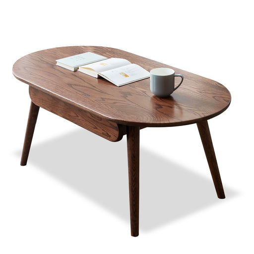 Giga Capsule Centre low coffee table with drawers, modern design, wooden finish, and sleek storage compartments.