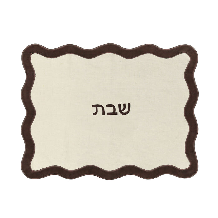 Organic Cotton / Linen Wavy Challah Cover