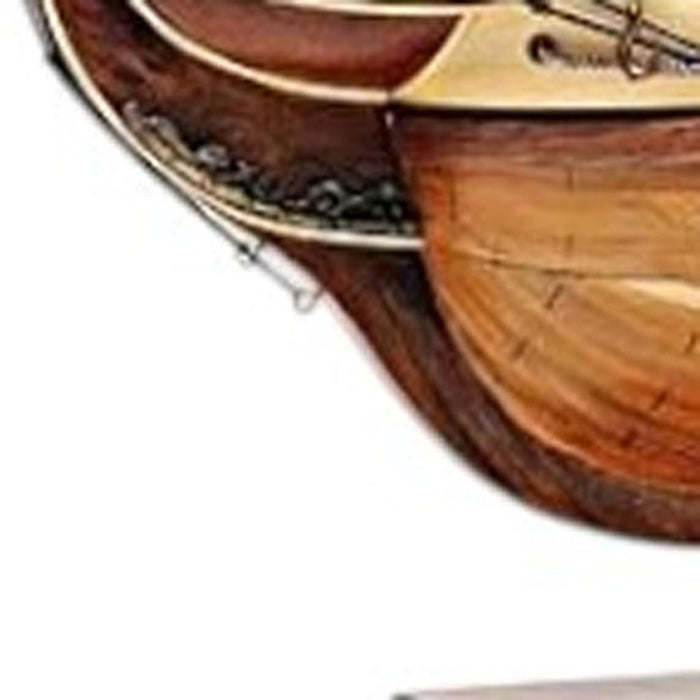 Hand Painted Boat (401951) - Brown
