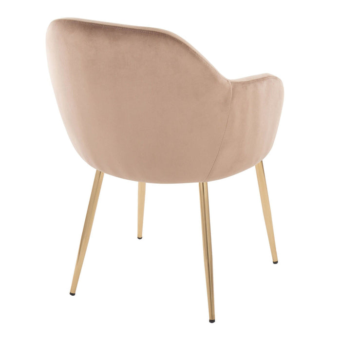 Buena - Dining Chair (Set of 2) - Gold Metal Legs