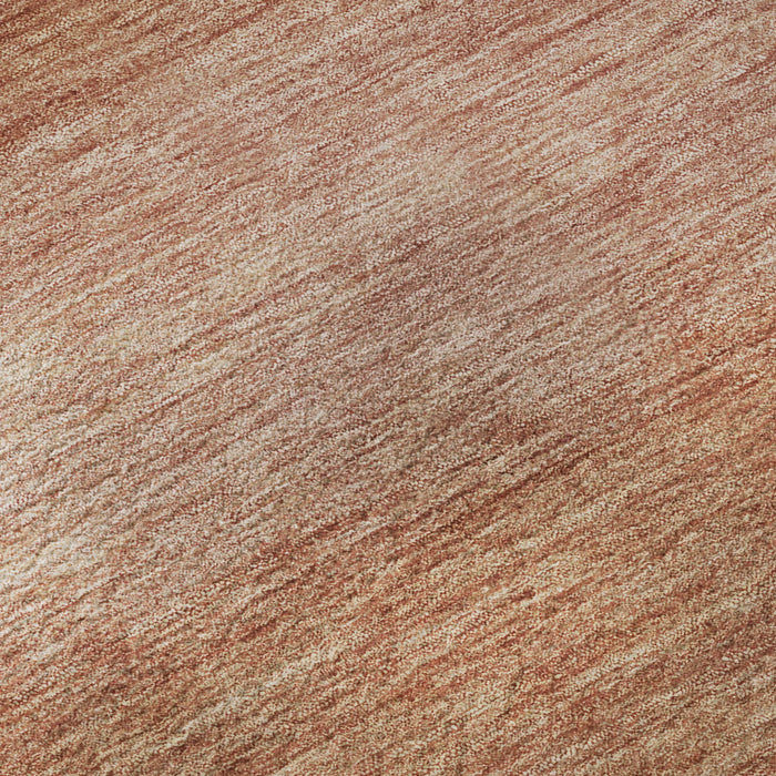 10' X 14' Striped Washable Area Rug With UV Protection (699568) - Terra Cotta / Peach