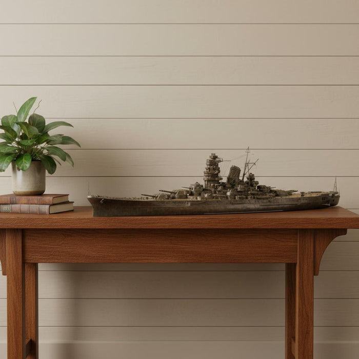 Hand Painted Model Boat (624304) - Bronze