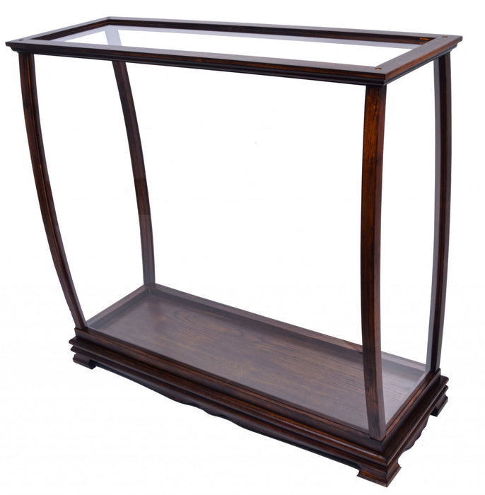 14" Glass Standard Display Stand - White
