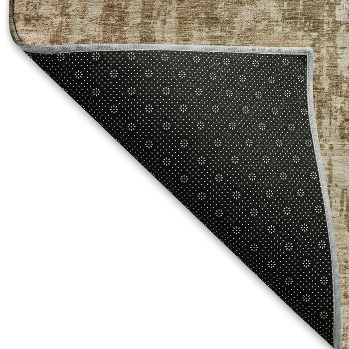 10' X 14' Abstract Washable Area Rug With UV Protection (695276) - Beige / Taupe