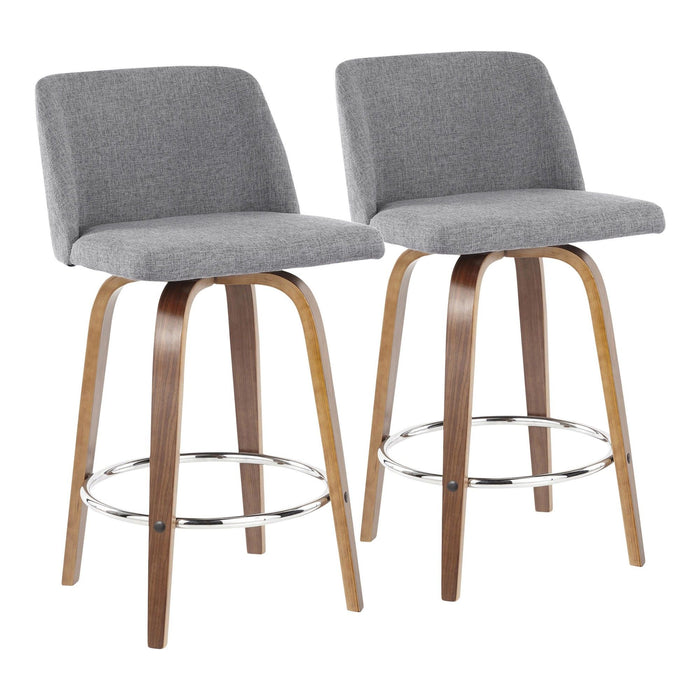 Tintori - Upholstered Counter Stool Set