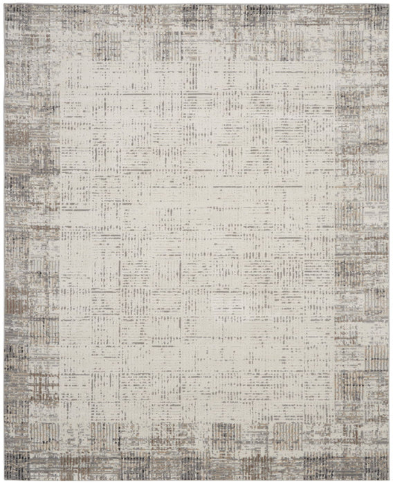 10' x 14' Abstract Power Loom Area Rug - Gray