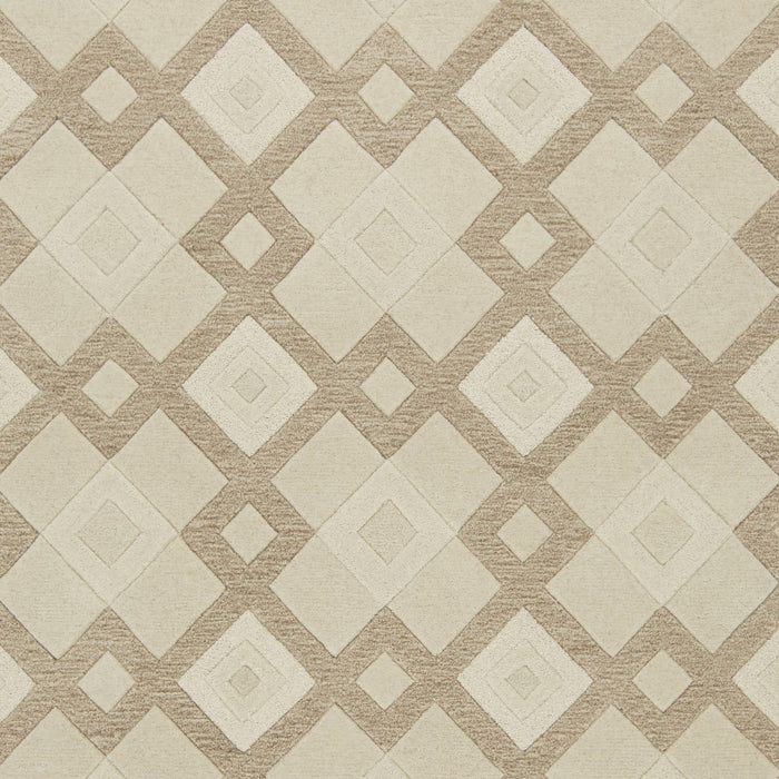 5' x 8' Wool Area Rug - Ivory