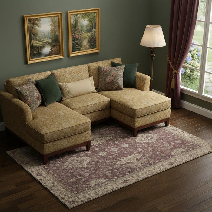 10' X 14' Oriental Washable Area Rug With UV Protection (699710) - Burgundy / Beige