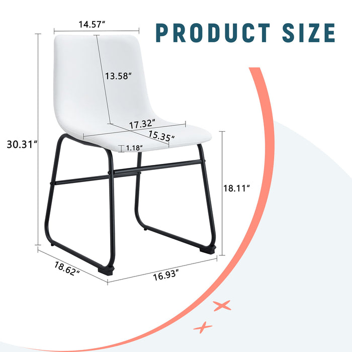 Set of Giga classic stylish chairs suitable for modern minimalist and industrial environments, featuring sleek design and sturdy construction.