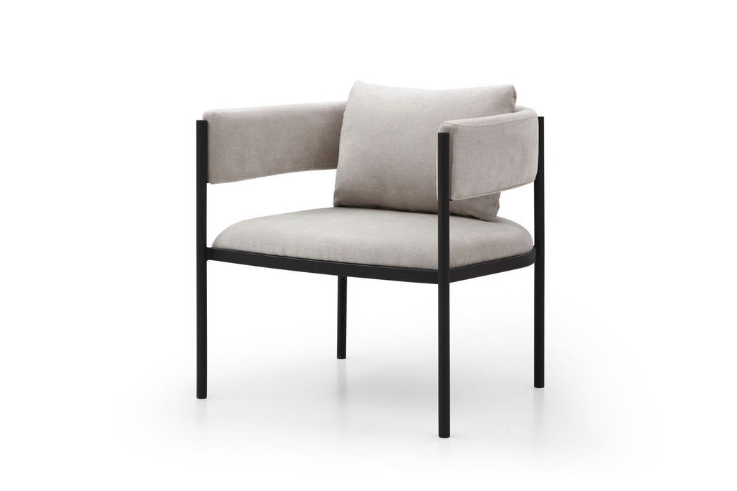Cotton Blend Metal Lounge Chair Toss Pillow (Set of 2) - Gray / Black