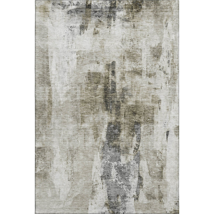 10' X 14' Abstract Washable Area Rug With UV Protection (683716) - Taupe / Beige / Brown
