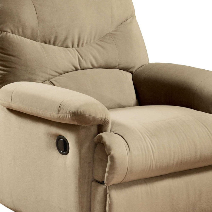 Microfiber Recliner - Beige