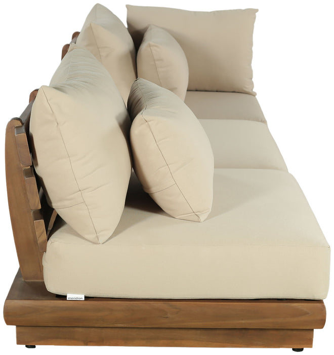 Mirella - 3 Piece Water Resistant Fabric Upholstered Outdoor Patio Modular Sofa