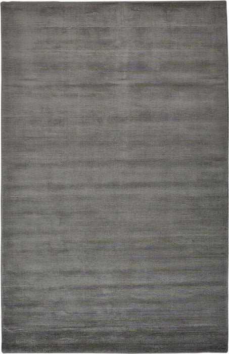 5' x 8' Hand Woven Area Rug - Black And Gray
