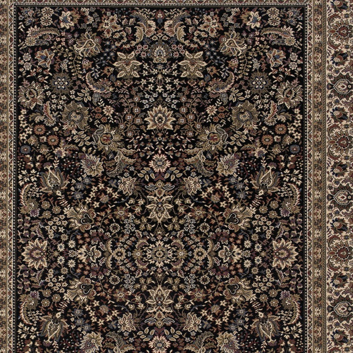 10' X 13' Oriental Area Rug (574341) - Black / Ivory