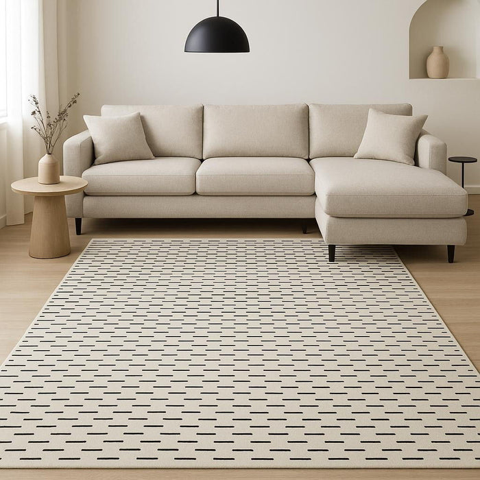 8' X 10' Geometric Area Rug (572962) - Ivory
