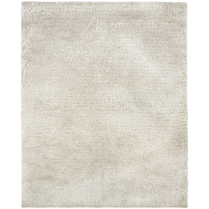 8' X 11' Shag Hand Tufted Area Rug (574445) - Ivory