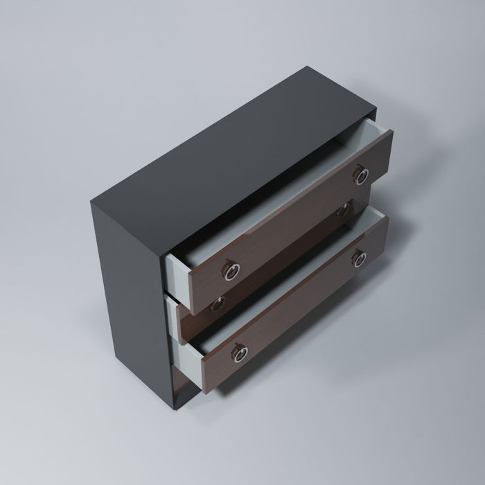 Emporio - Dresser - Black / Dark Brown