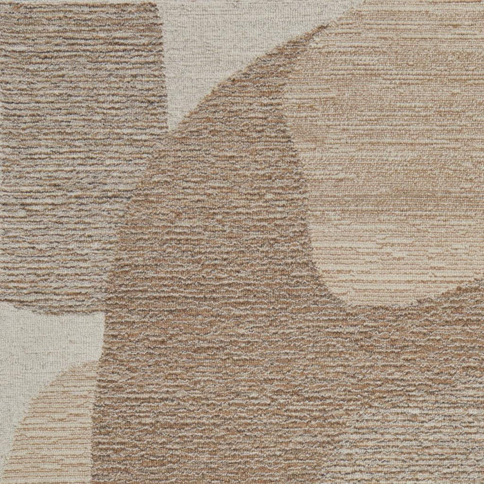 5' X 8' Wool Abstract Hand Tufted Area Rug (567606) - Brown / Tan / Ivory