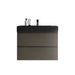 Giga Alice bathroom vanity with wall-mounted design, large storage, one-piece sink basin, modern style, without drain or faucet.